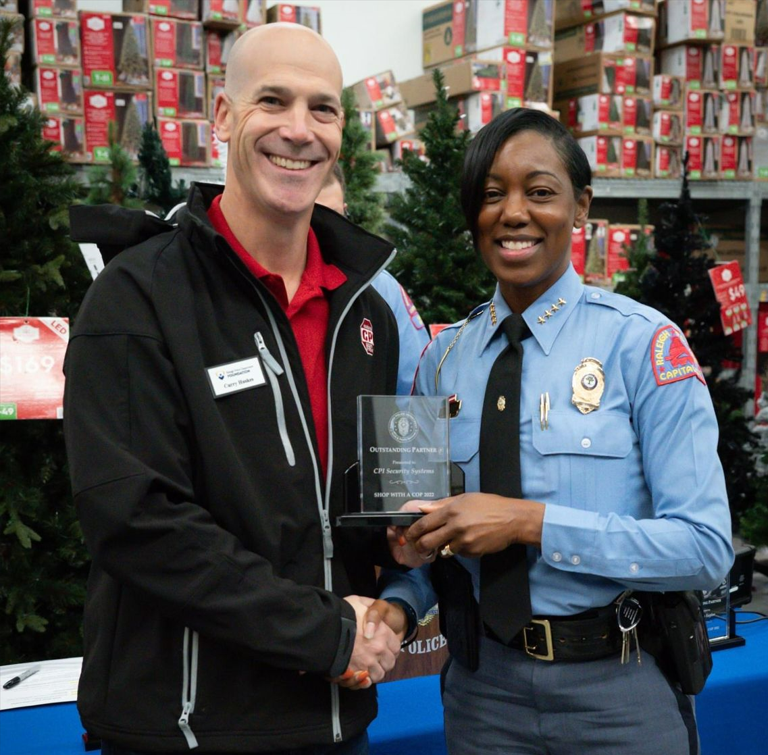 CPI and Raleigh Police Chief at Shop with a Cop