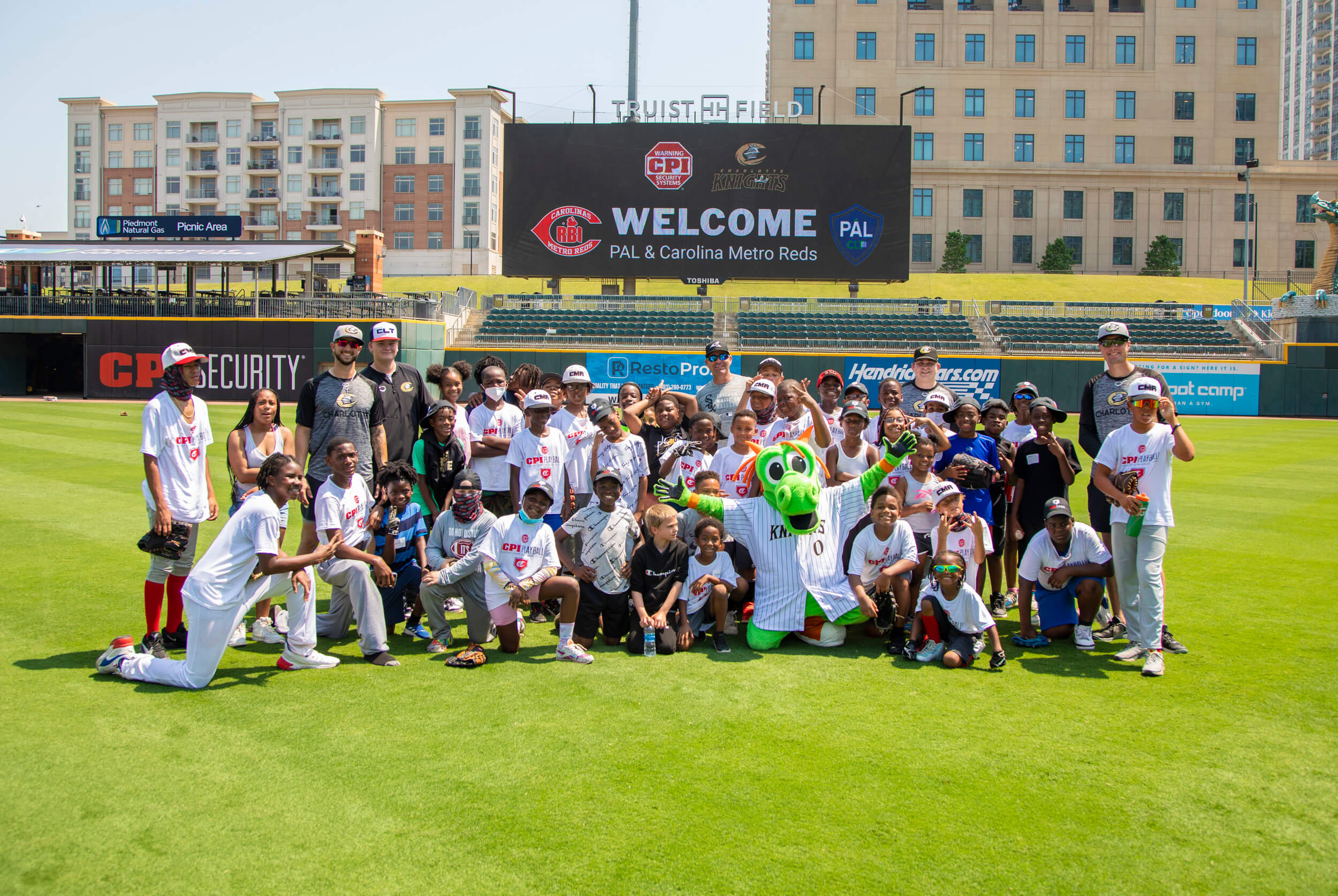 CPI Security and Charlotte Knights Baseball Clinic