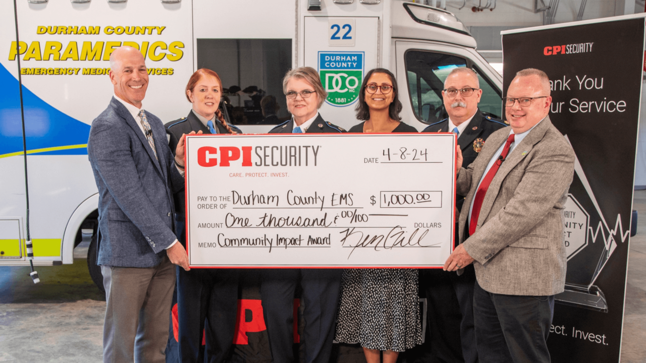 CPI Security Community Impact Award: Durham County EMS | CPI Security®