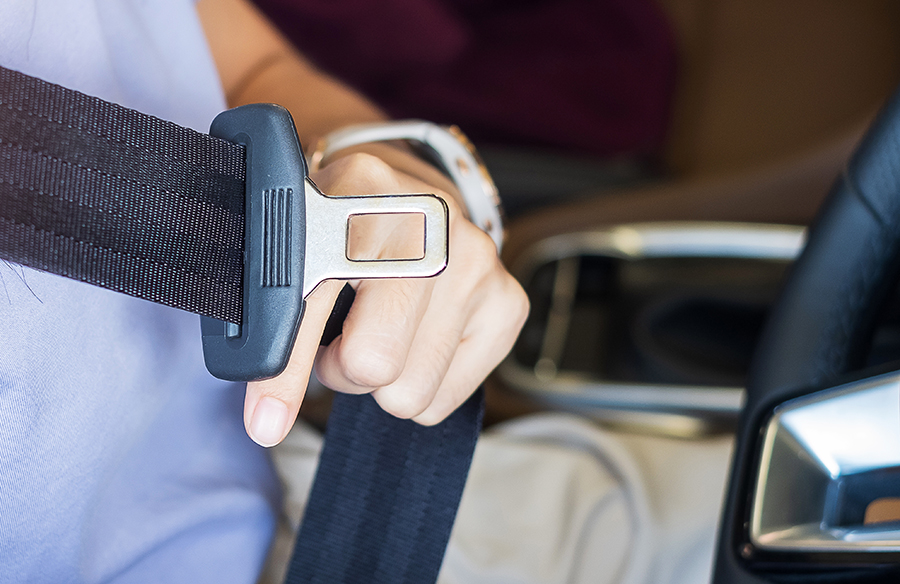 Putting on Seatbelt